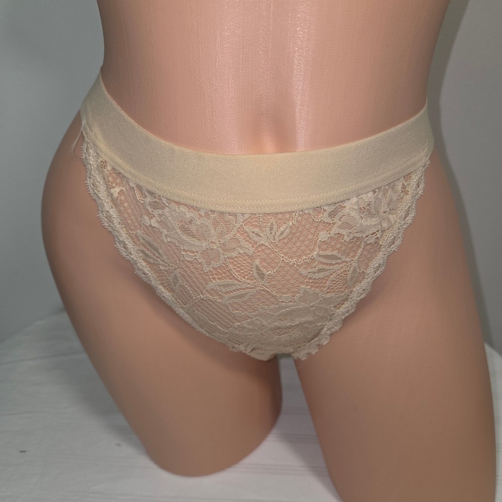 Cosabella Never Say Never Plus Size Lace G-String Blush Designer Panty XL